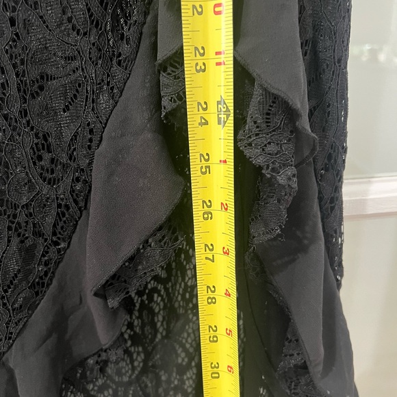 NWOT Silence + Noise strapless black lace Elegant Black Strapless Dress small - Picture 6 of 9